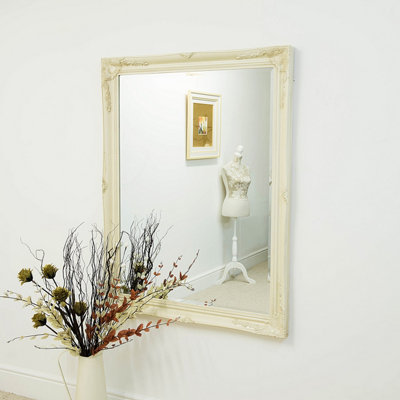 MirrorOutlet Buxton Ivory Large Leaner Mirror 140 X 109cm | DIY At B&Q