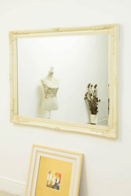 MirrorOutlet Buxton Ivory Large Leaner Mirror 140 x 109cm