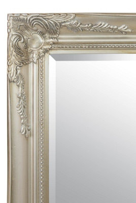 MirrorOutlet Buxton Silver Large Leaner Mirror 140 x 109cm