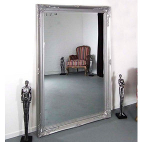 MirrorOutlet Buxton Silver Leaner Mirror 170 x 109cm