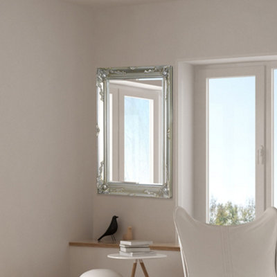 MirrorOutlet Buxton Silver Wall Mirror 110 x 79cm | DIY at B&Q
