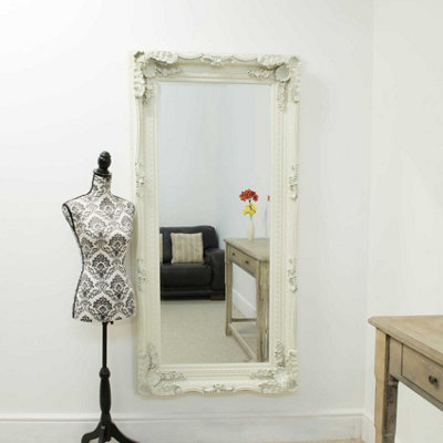 MirrorOutlet Carved Louis Full Length Leaner Large Wall Mirror 175 x 89 CM