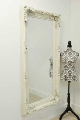 MirrorOutlet Carved Louis Full Length Leaner Large Wall Mirror 175 x 89 CM