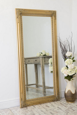 MirrorOutlet Caspian Vintage Gold Antique Design Full Length Mirror 178 x 87 CM