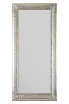MirrorOutlet Caspian Vintage Silver Antique Design Full Length Mirror 178 x 87 CM