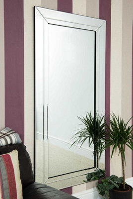 MirrorOutlet Cranbury All Glass Full Length Mirror 174 x 85 CM DIY at B&Q