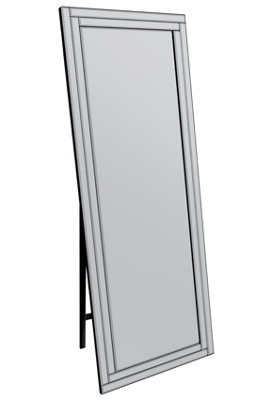 MirrorOutlet Extra Large Full Length Free standing Cheval Mirror 170 x 58cm
