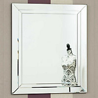 MirrorOutlet Frameless Cranbury All Glass Mirror 68 x 58 CM