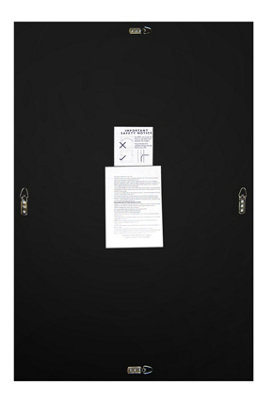 MirrorOutlet Frameless Modern Single Bevelled Venetian Mirror 120 x 80CM, 3ft11
