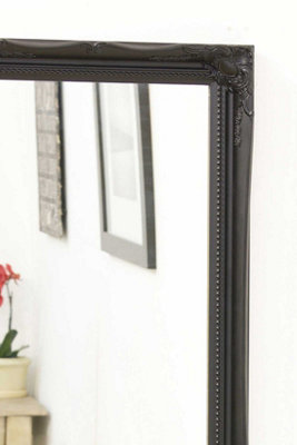 MirrorOutlet Fraser Black Beaded Dress Mirror 122 x 41cm