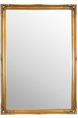 MirrorOutlet Fraser Gold Beaded Dress Mirror 102 x 71 CM