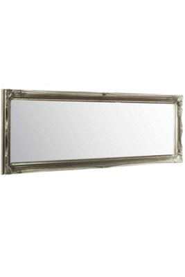 MirrorOutlet Fraser Silver Beaded Dress Mirror 122 x 41cm