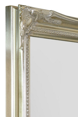 MirrorOutlet Fraser Silver Small Beaded Mirror 61 x 51cm