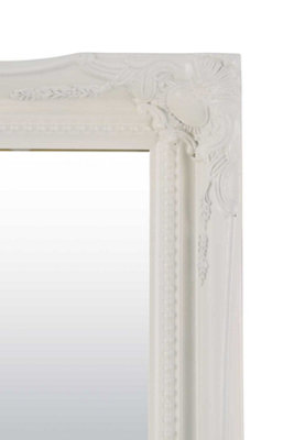 MirrorOutlet Fraser White Beaded Dress Mirror 122 x 41 CM