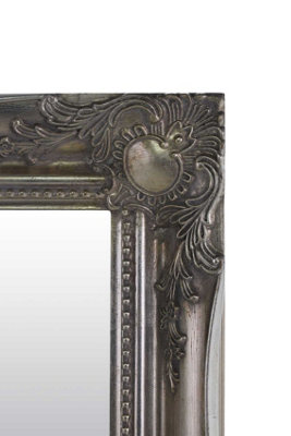 MirrorOutlet Hamilton Vintage Silver Antique Design Mirror 91 x 66cm