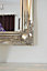MirrorOutlet Hamilton Vintage Silver Antique Design Wall Mirror 107 x 76 CM