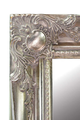 MirrorOutlet Hamilton Vintage Silver Antique Design Wide Wall Mirror 137 x 107cm