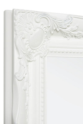 MirrorOutlet Hamilton White Shabby Chic Design Full Length Mirror 167 x 45cm