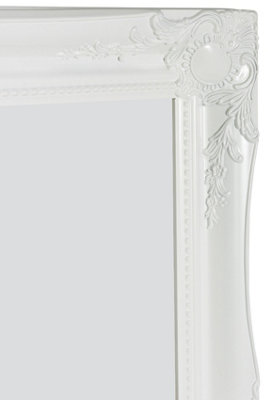 MirrorOutlet Hamilton White Shabby Chic Design Large Dress Mirror 165 x 75cm