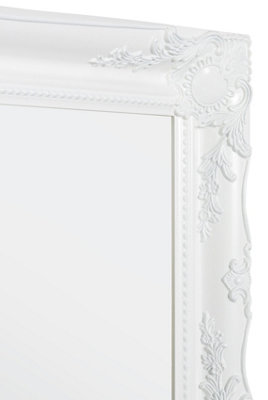 MirrorOutlet Hamilton White Shabby Chic Design Mirror 137 x 46 CM
