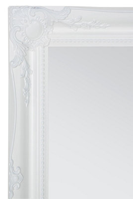 MirrorOutlet Hamilton White Shabby Chic Design Mirror 91 x 66cm