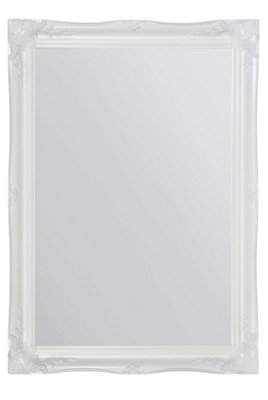 MirrorOutlet Hamilton White Shabby Chic Design Wall Mirror 107 x 76 CM