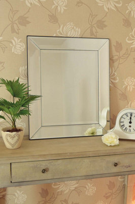 MirrorOutlet Horsley All Glass Wall Mirror 69 x 58 CM