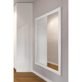 MirrorOutlet Kingsbury Full Length leaner White Classical Antique Large Wall Mirror 168 x 107 CM
