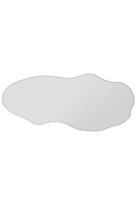 MirrorOutlet  Lacuna - Frameless Pond Wall Mirror 47" X 21" (120CM X 54CM)
