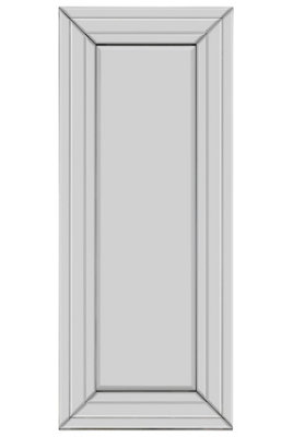 MirrorOutlet Langley All Glass Modern Bevelled Dress Mirror 120 x 50CM
