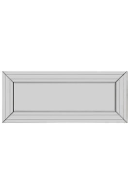 MirrorOutlet Langley All Glass Modern Bevelled Dress Mirror 120 x 50CM
