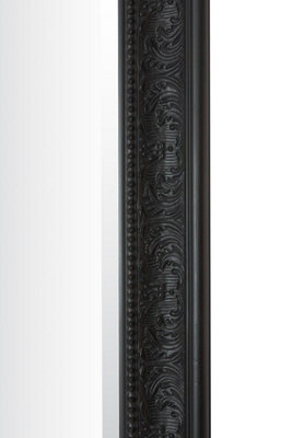 MirrorOutlet Langton Black Shabby Chic Full Length Leaner Wall Mirror 160 x 73 CM
