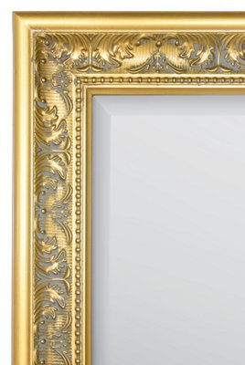 MirrorOutlet Langton Gold Shabby Chic Classical design full length leaner Mirror 160 x 73 CM