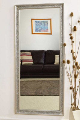 MirrorOutlet Langton Silver Shabby Chic Dress Mirror 160 x 73 CM