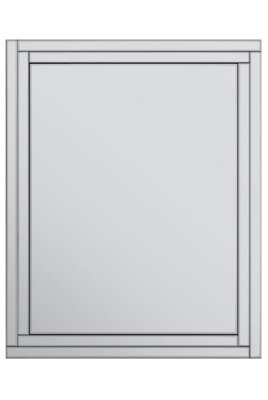 MirrorOutlet Luxford All Glass Bevelled Large Dress Mirror 144 x 115.5CM, 4ft8 x 3ft9