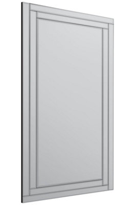MirrorOutlet Luxford All Glass Bevelled Large Full Length Mirror 174 x 85CM, 5ft9 x 2ft9