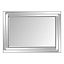 MirrorOutlet Luxford All Glass Bevelled Wall Mirror 100 x 70 CM