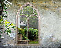MirrorOutlet Somerley Chapel Arch Large Garden Mirror 150 x 81cm
