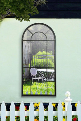 MirrorOutlet Somerley Country Arch Large Garden Mirror 140 x 65 CM