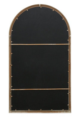 MirrorOutlet Somerley X Large Country Arch Wall Mirror 71" x 40" (180x103cm) Sand Colour