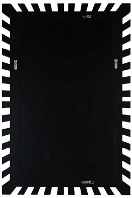 MirrorOutlet Starburst All Glass Venetian Frameless Large Wall Mirror 120 x 80 CM