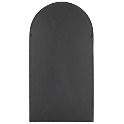 MirrorOutlet Summer View Metal Arch shaped Opening WIndow Garden Mirror 140cm X 75cm