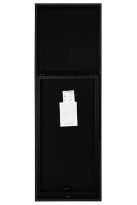 MirrorOutlet The Artus Black Aluminium Edged Cheval Mirror170CM X 58CM