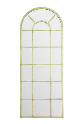 MirrorOutlet The Dorset Rustic Green Country Metal Framed Arched ...