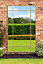 MirrorOutlet - The Genestra - Gold Contemporary Wall & Leaner Garden Mirror 79"x 47" (200  x 120 cm)