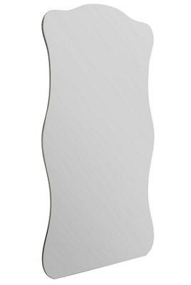 MirrorOutlet The Laniatus Wavy Rippled Large Leaner Wall Mirror 180 x 85CM