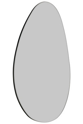 MirrorOutlet The Lapillus Frameless Pebble Wall Mirror 47" X 32" (120CM X 80CM)