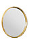 MirrorOutlet The Naturalis - Solid Oak Round Deep Dish Framed Mirror 31" X 31" (80CM X 80CM)