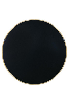MirrorOutlet The Naturalis - Solid Oak Round Deep Dish Framed Mirror 31" X 31" (80CM X 80CM)