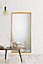 MirrorOutlet The Naturalis - Solid Oak Rounded Corner Leaner / Wall Mirror 71" X 35" (180CM X 90CM) Scandinavian 'Scandi' Inspired
